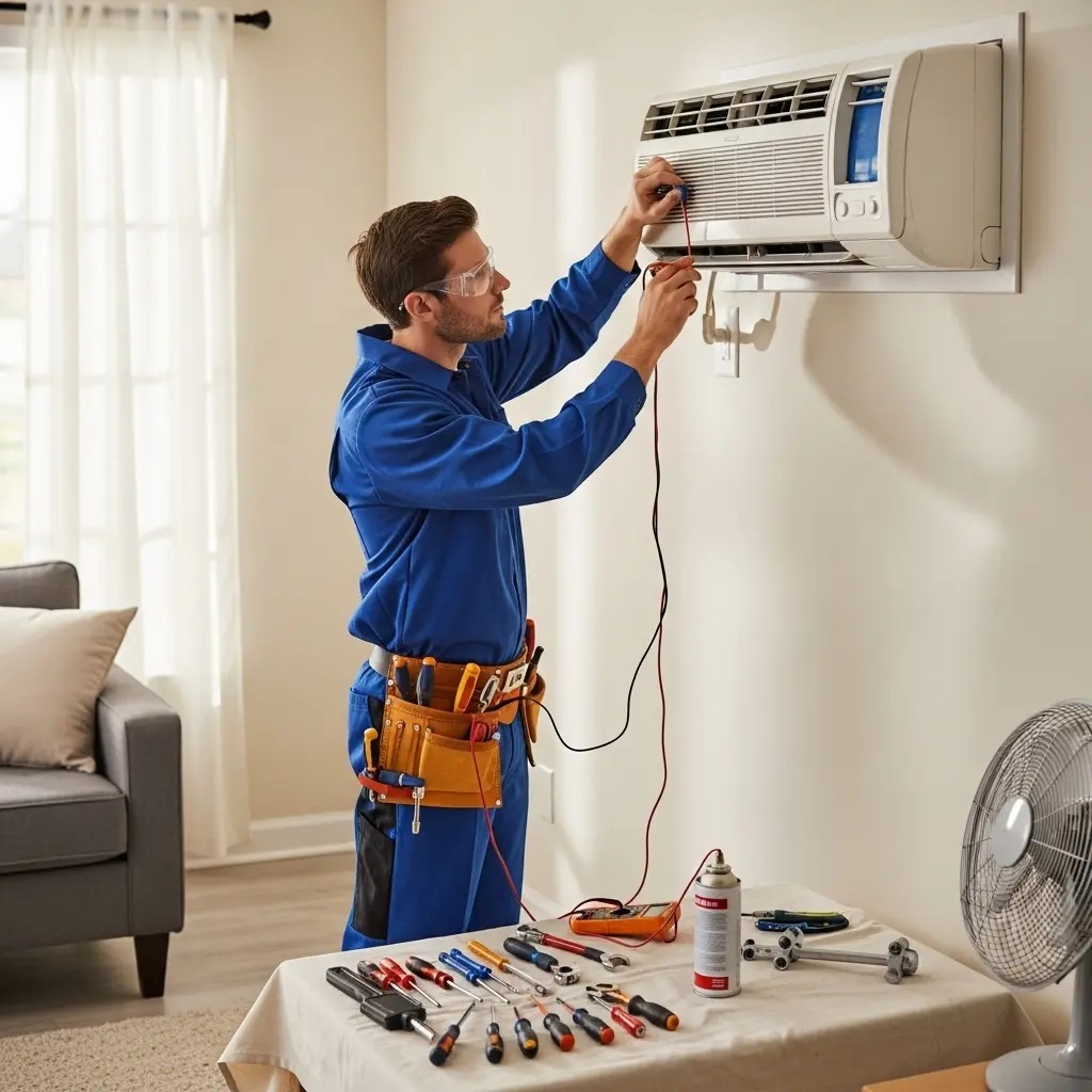 Karşıyaka Hotpoint Hotpoint klima gaz dolumu ve bakım – Enerji verimliliği artırıldı. - Teknik servis örneği